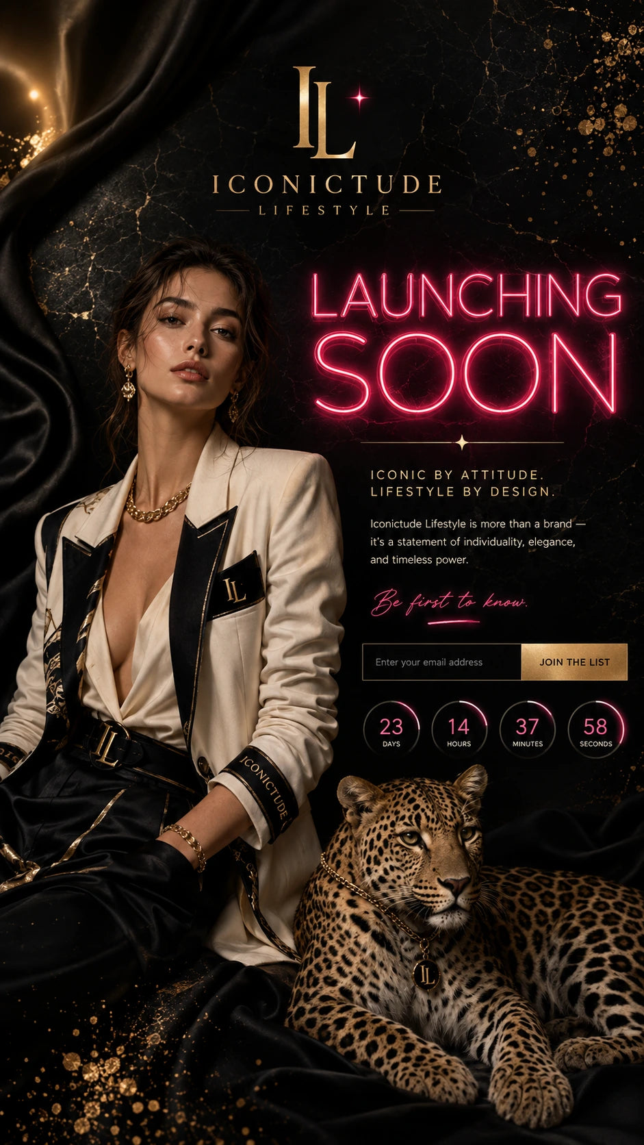 Launching soon editorial poster
