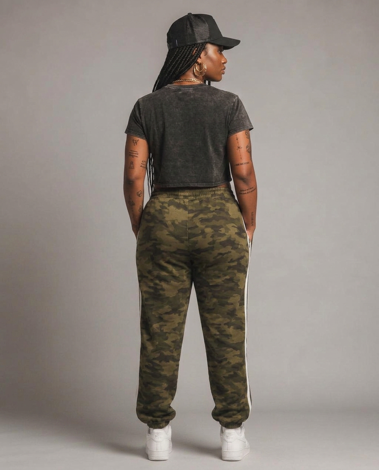 CAMO JOGGER SET — back view