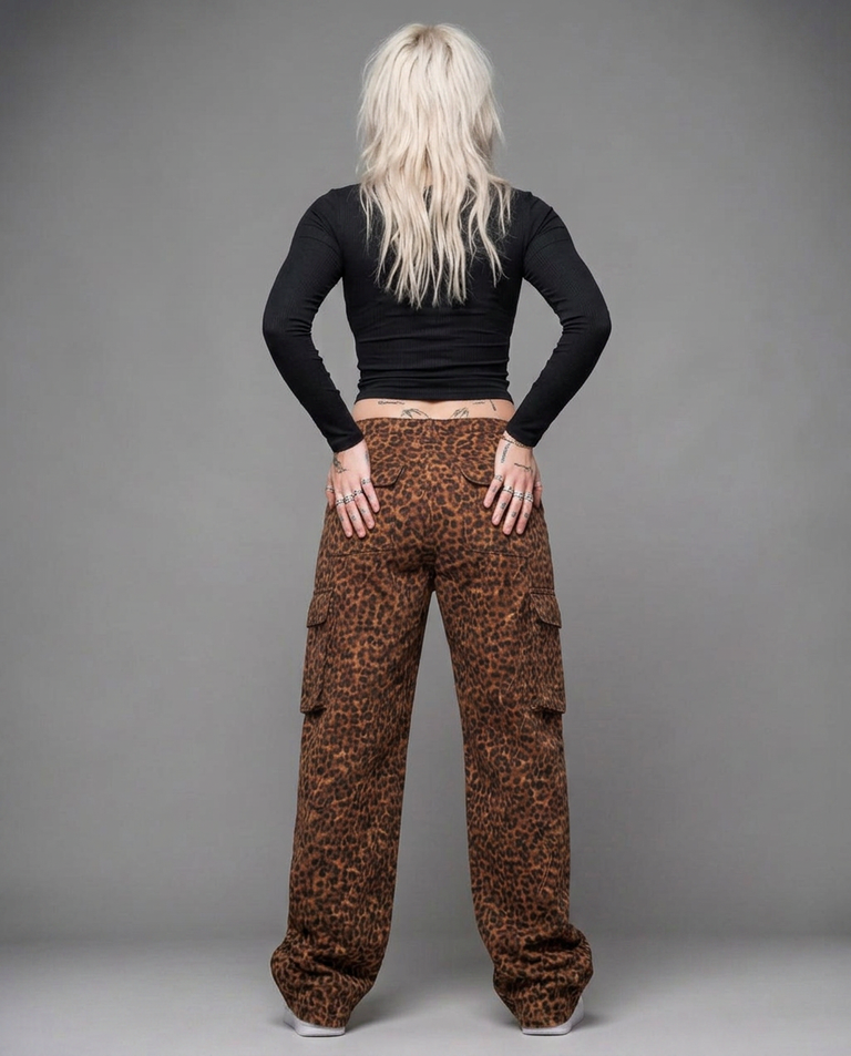 LEOPARD CARGO — back view