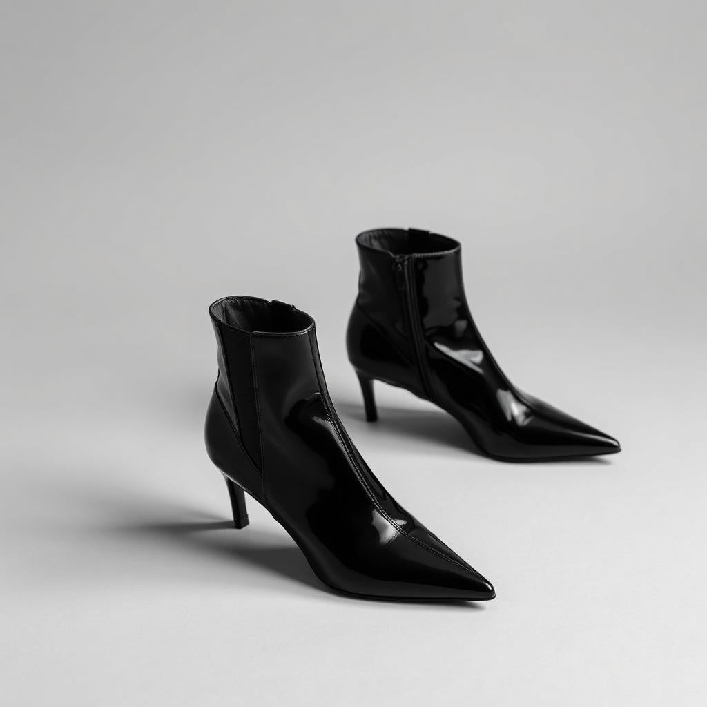 PATENT KITTEN BOOT